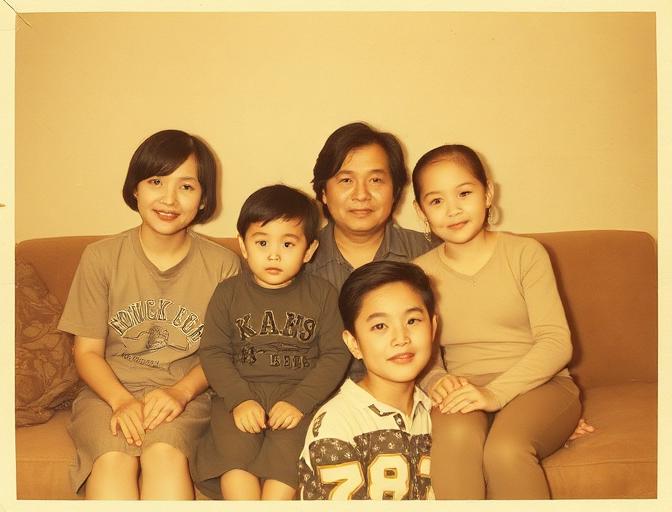 AI 사진 리터치 1970 예시