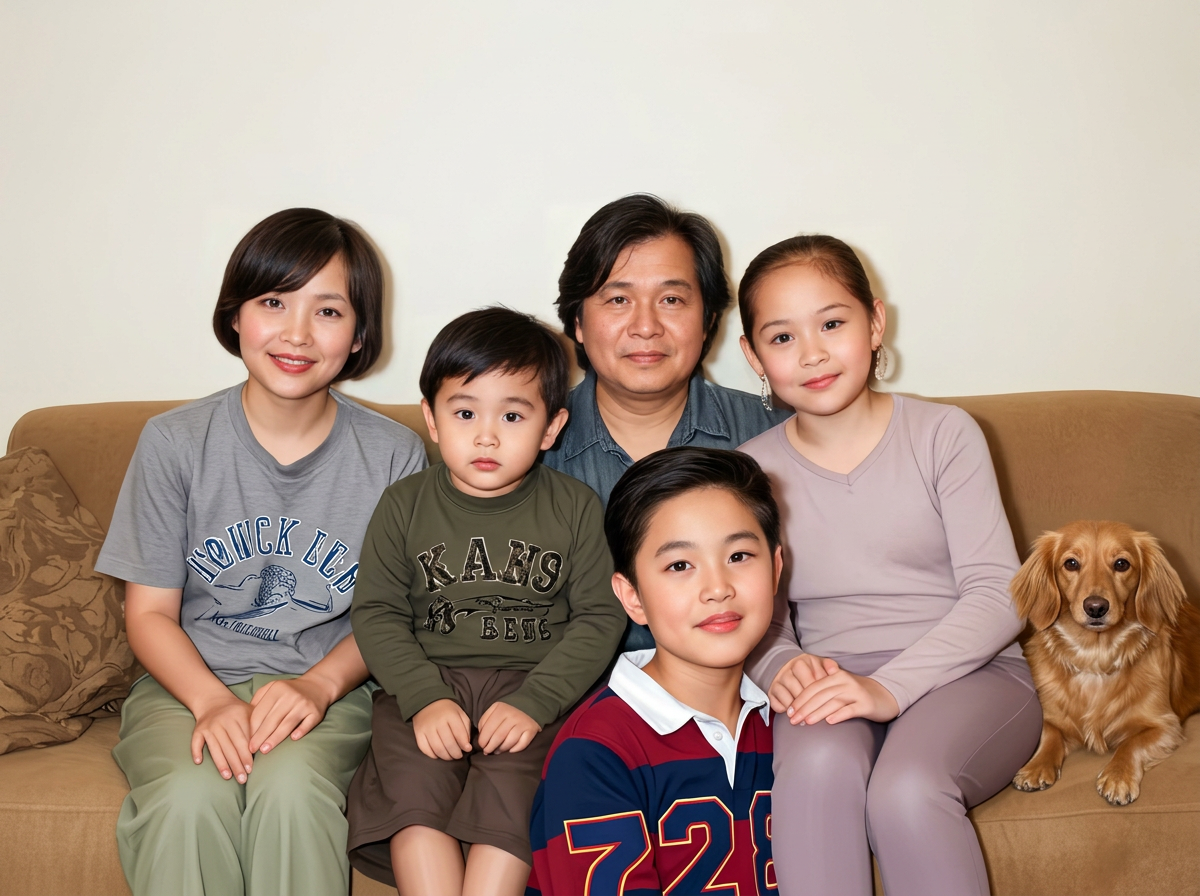 AI 사진 리터치 복원 예시